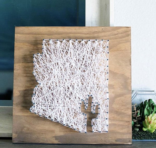 string art craft project